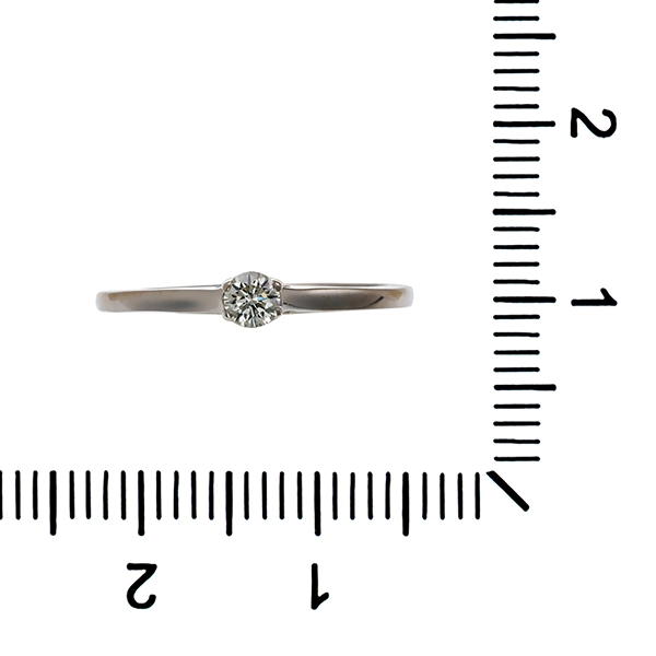Diamantring, 14K, Weißgold, Brillant