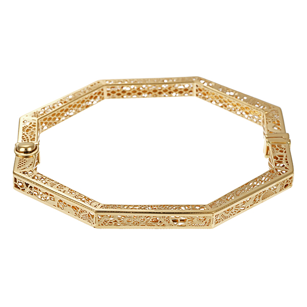 Armreif, 14K, Gelbgold