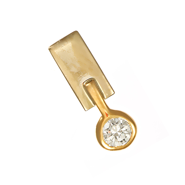 Anhänger, 14K, Gelb-/Weißgold, Brillant