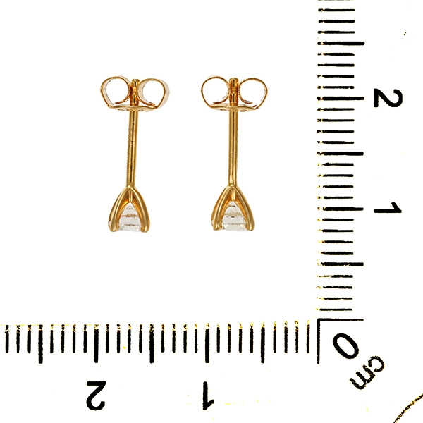 Ohrstecker, 14K, Gelbgold, Brillant