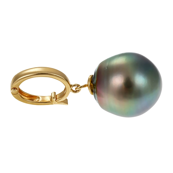 Anhänger, 14K, Zuichtperle, Clip