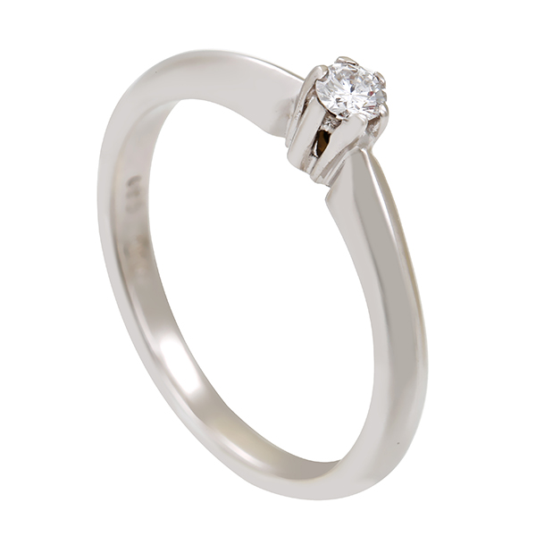 Diamantring, 14K, Weißgold, Brillant 0,10 ct, Christ