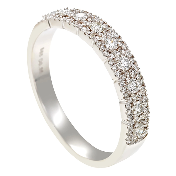 Diamantring, 14K, Weißgold, Brillanten 0,36 ct