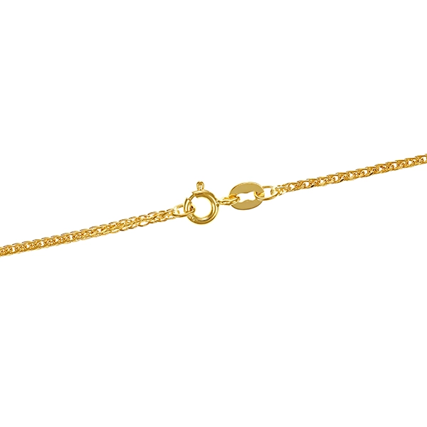 Collierkette, 14K, Gelbgold, Fuchschwanz