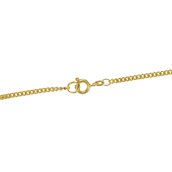 Collierkette, 14K, Gelbgold, Flachpanzer-