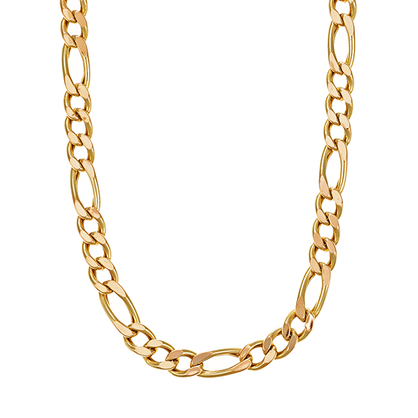 Collierkette, 14K, Gelbgold, Figaro-