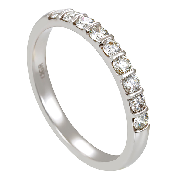 Diamantring, 14K, Weißgold, Brillanten 0,41 ct