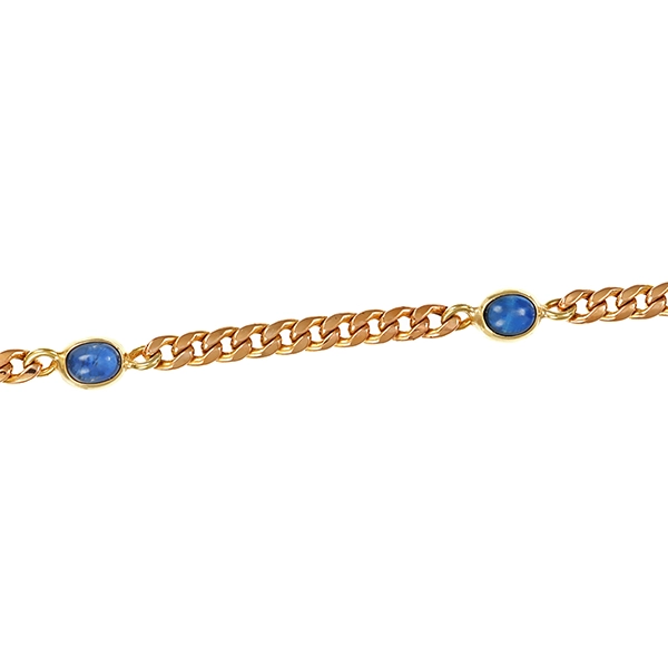 Armband, 8K, Gelbgold, Saphir