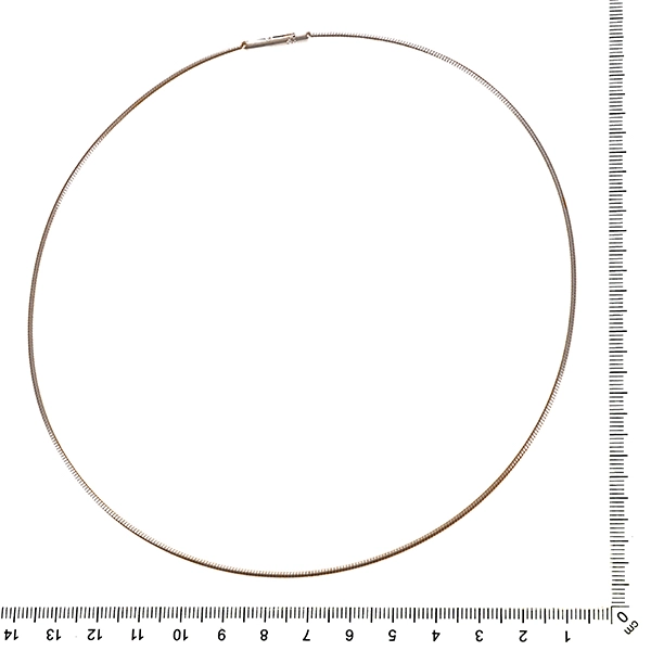 Collier, 18K, Weißgold, Omega