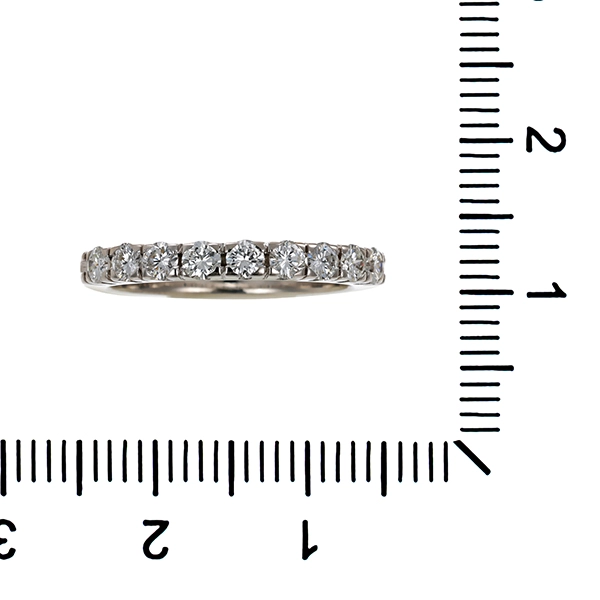 Ring, 18K, Weißgold, 9 Brillanten