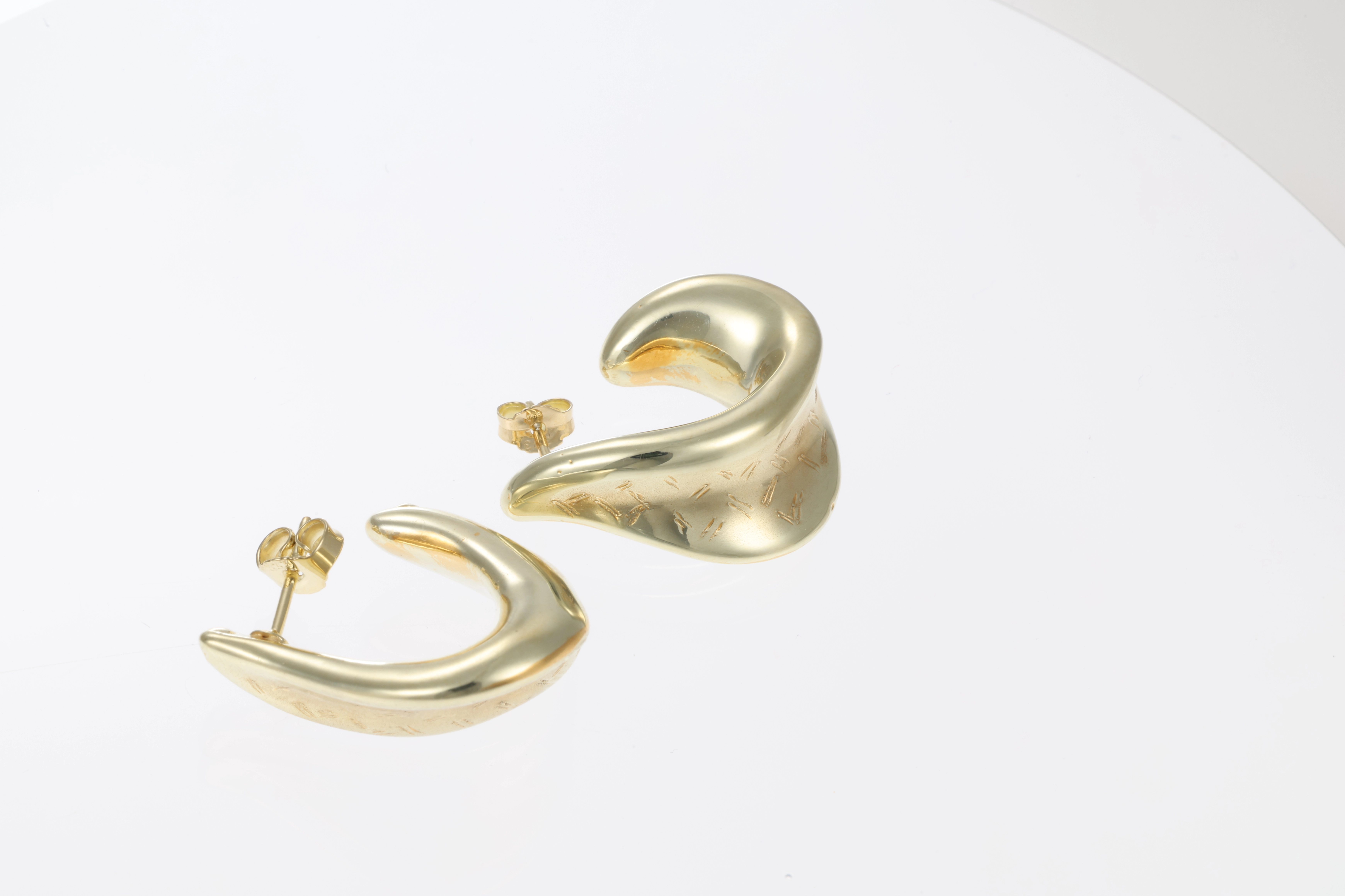 Steckcreolen, 8K, Gelbgold