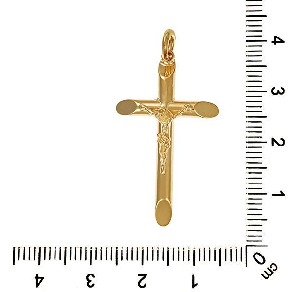 Anhänger, 14K, Gelbgold, Kruzifix