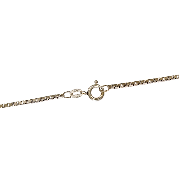 Collierkette, 14K, Weißgold