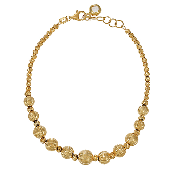 Armband, 14K, Gelbgold, Zirkonia