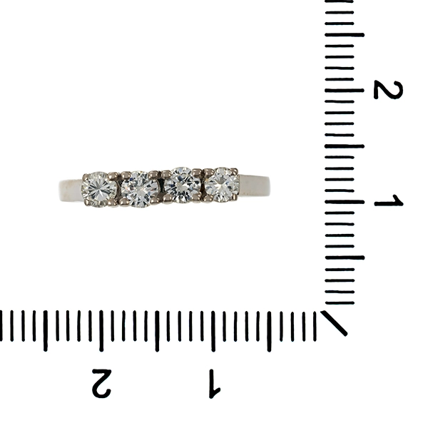 Diamantring, 14K, Weißgold, Brillanten 0,36 ct