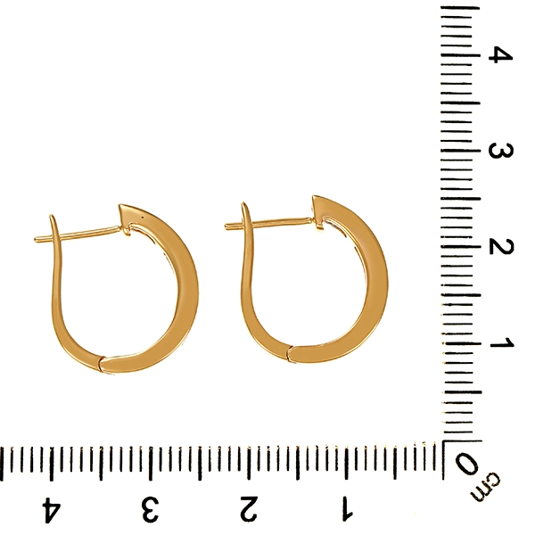 Creolen, 14K, Gelbgold, Brillanten 0,20 ct