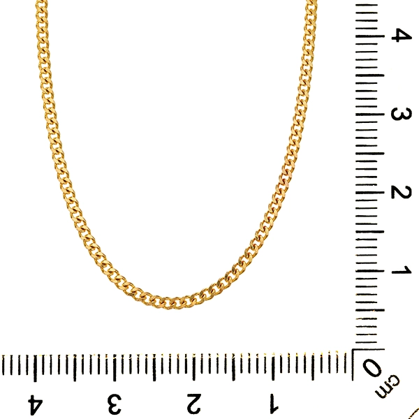 Collierkette, 8K, Gelbgold, Panzer-