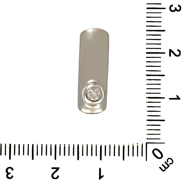 Anhänger, 585, 14K, Weißgold, Brillant