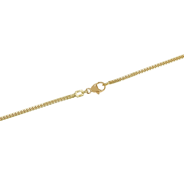 Collier, 14K, Gelbgold, Brillant, Rubin, Saphir