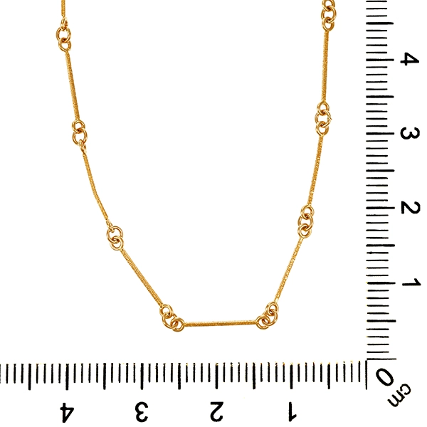 Collierkette, 14K, Gelbgold