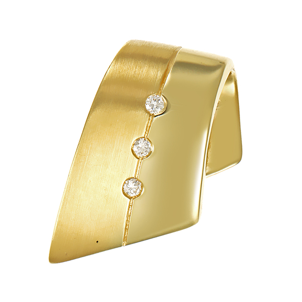 Anhänger, 14K, Gelbgold, Brillant