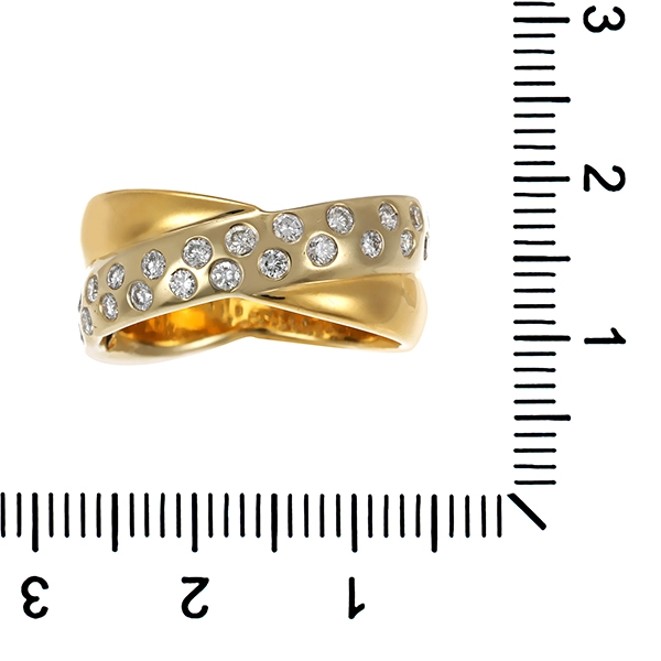 Ring, 18K, Gelbgold, Brillanten, U57