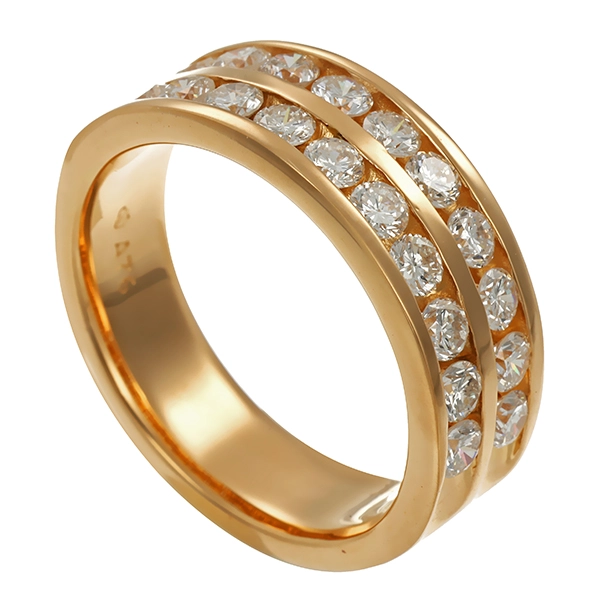 Ring, 18K, Gelbgold, Brillanten