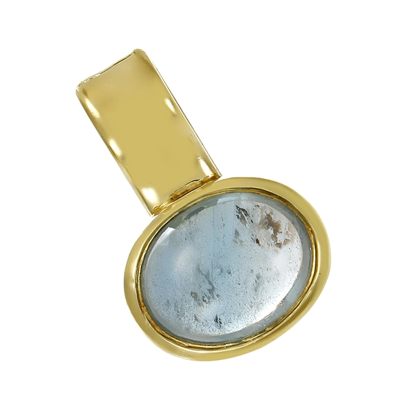 Anhänger, 14K, Gelbgold, Saphir