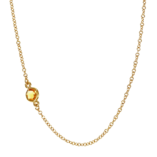 Collier, 18K, Gelbgold, Citrine