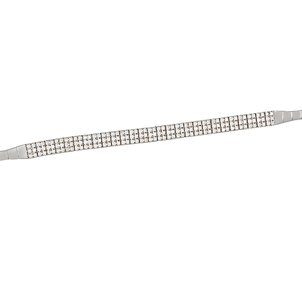 Armband, 14K, Weißgold, Zirkonia