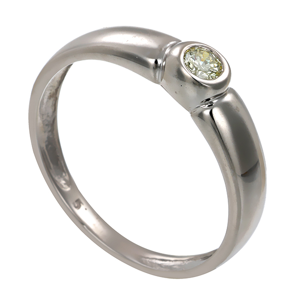 Brillantring, 14K, Weißgold