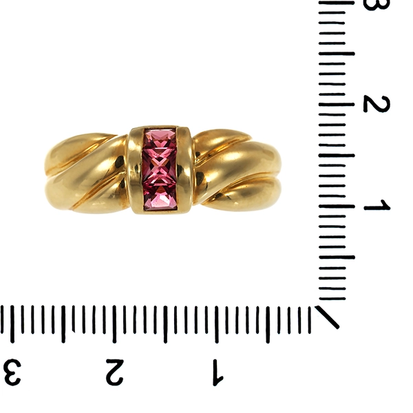 Ring, 14K, Gelbgold, Turmalin