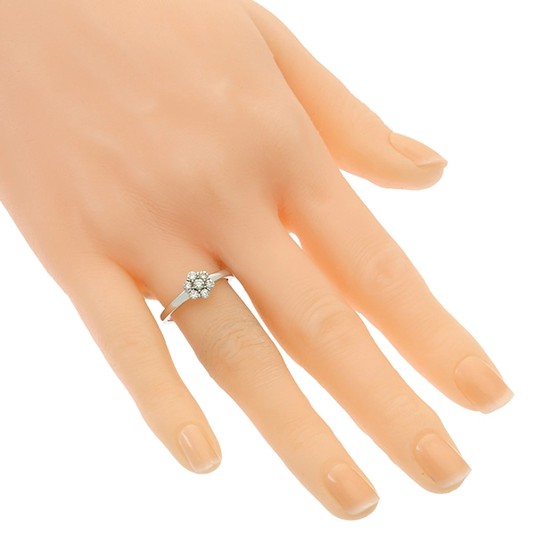 Diamantring, 18K, Weißgold, Brillanten 0,33 ct