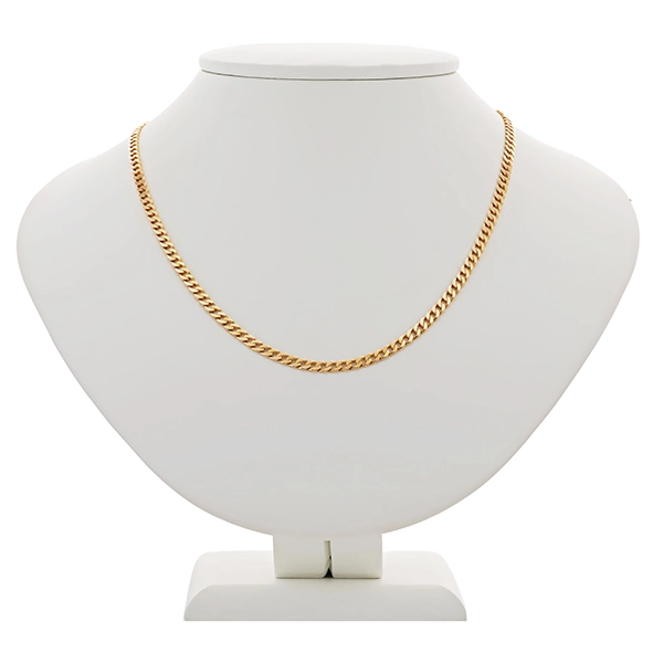 Kette, 14K, Gelbgold, Panzer-