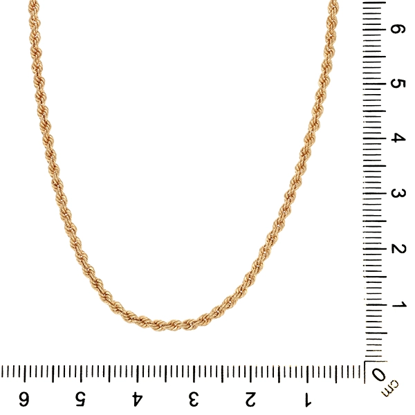 Collierkette, 18K, Gelbgold, Kordel-