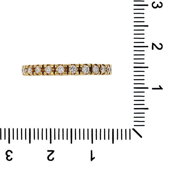 Memoirering, 14K, Gelbgold, Brillanten 0,50 ct