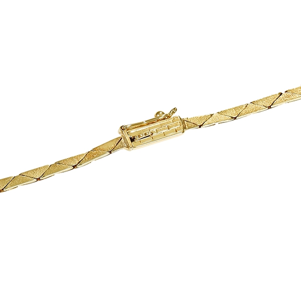 Collier, 14K, Gelb-/Weißgold, Brillant