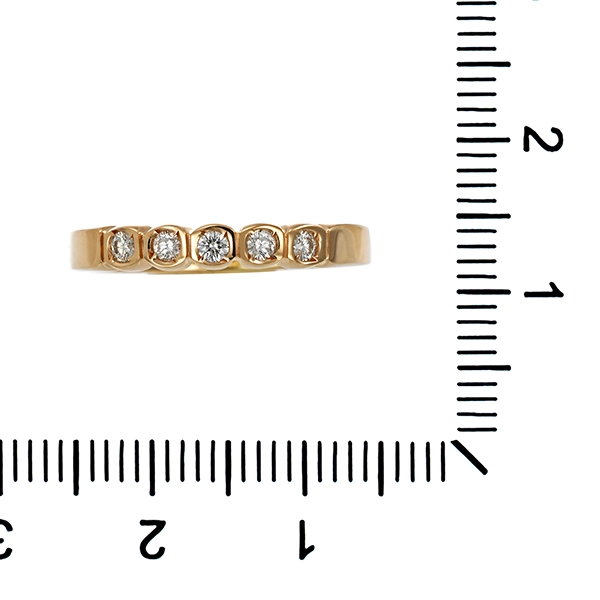 Diamantring, 14K, Gelbgold, Brillanten 0,20 ct