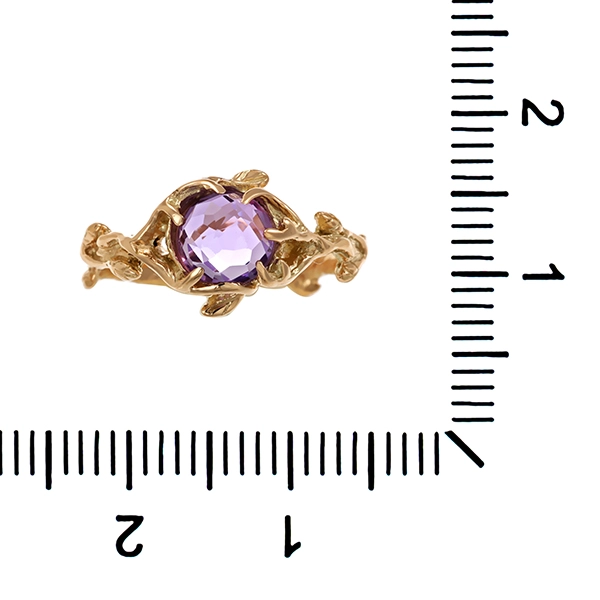 RIng, 14K, Gelbgold, Amethyst, U50