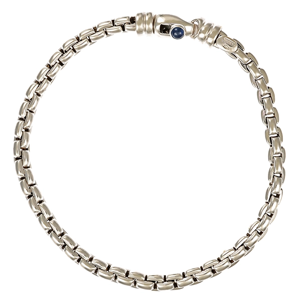 Armband, 18K, Weißgold, Anker-