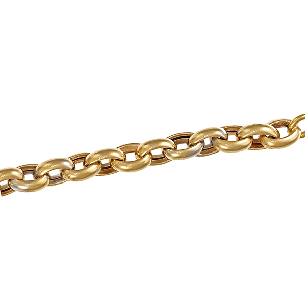 Armband, 8K, Gelb-/Weißgold, Anker-