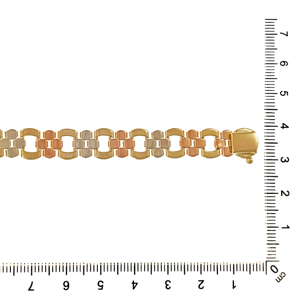 Armband, 14K, Rot-/Gelb-/Weißgold