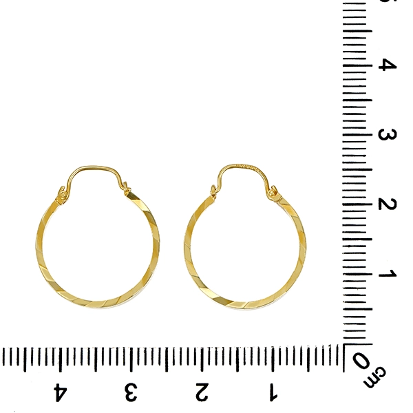 Creolen, 14K, Gelbgold