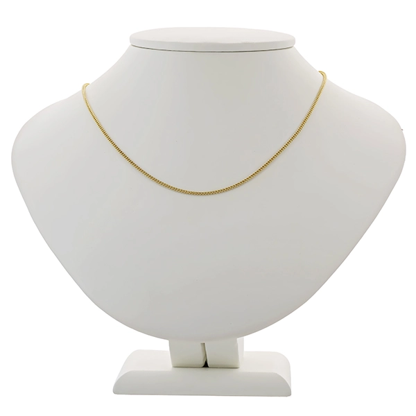 Collierkette, 14K, Gelbgold, Flachpanzer-