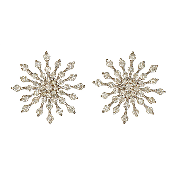 Ohrstecker, 14K, Weißgold, Diamanten 1,08 ct