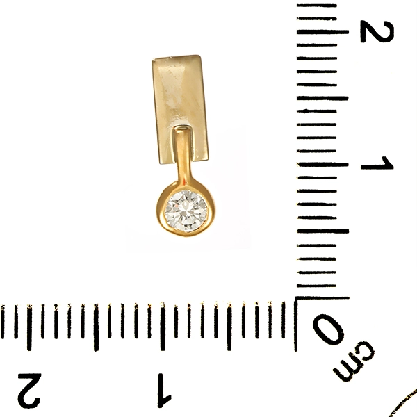 Anhänger, 14K, Gelb-/Weißgold, Brillant