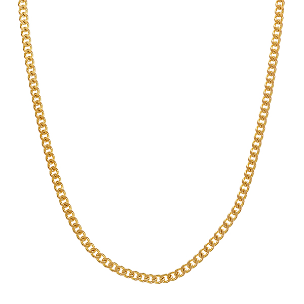 Collierkette , 8K, Gelbgold, Flachpanzer-