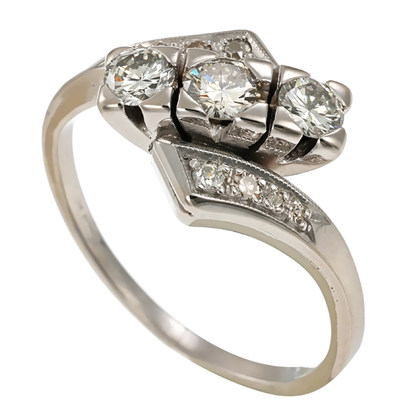 Ring, Platin 950, Brillanten, Diamanten