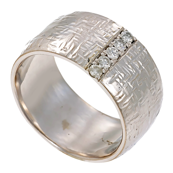 Diamantring, 14K, Weißgold, Brillant