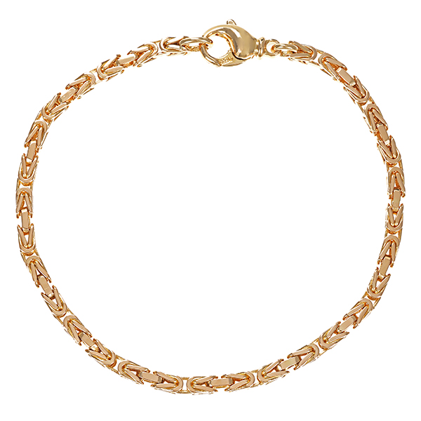Armband, 14K, Gelbgold, Königs-